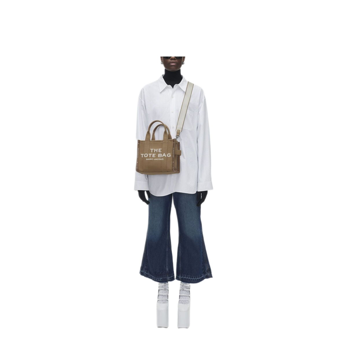 Small Jacquard Tote - Warm Sand