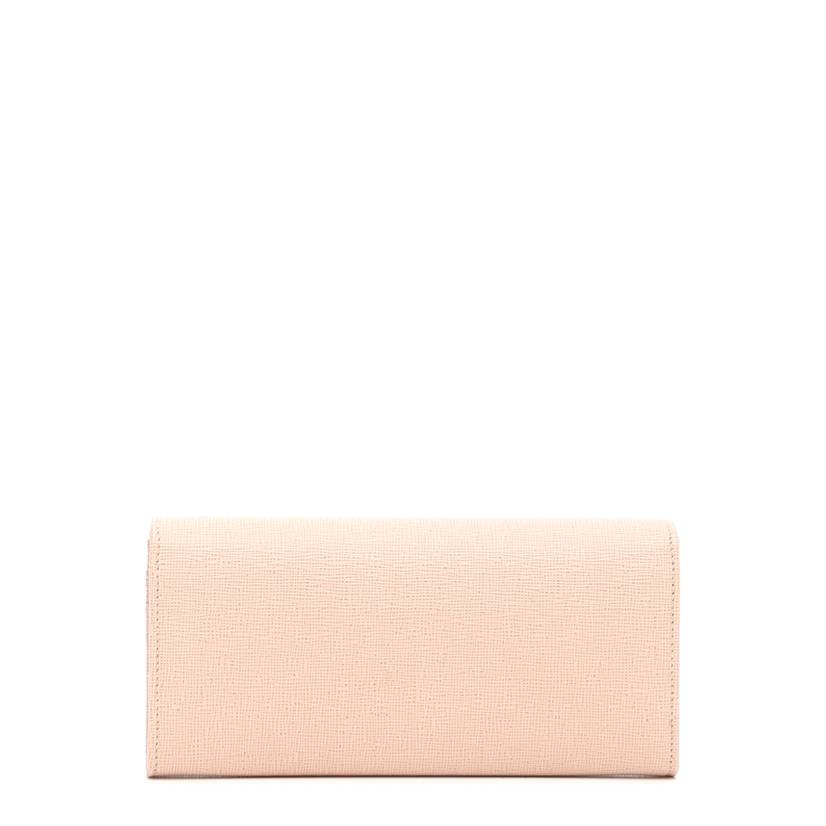 Baguette Leather Wallet - Pastel Pink