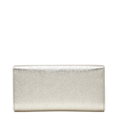 MAYFEYR - Jimmy Choo - Brilliance Fabric Clutch In Platinum Ice - EMMIEDXBOO1389