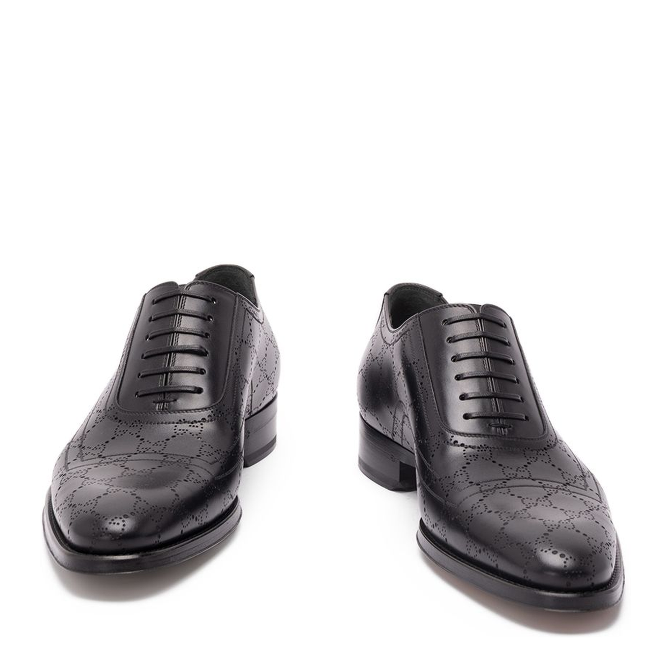 Lace-Up Shoe With Lasered Gg