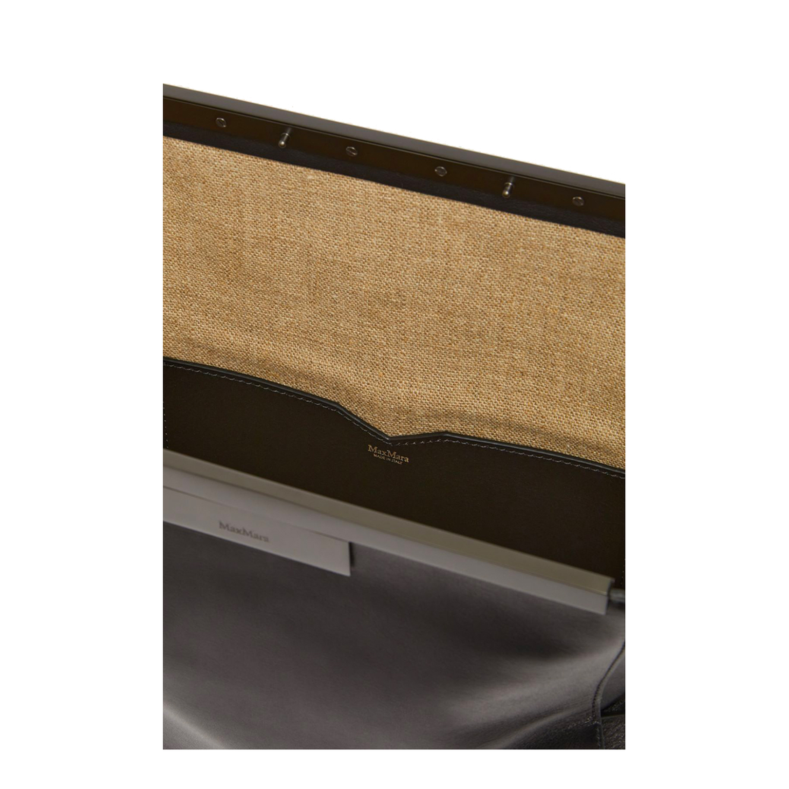Small Natural Leather Clutch Bag
