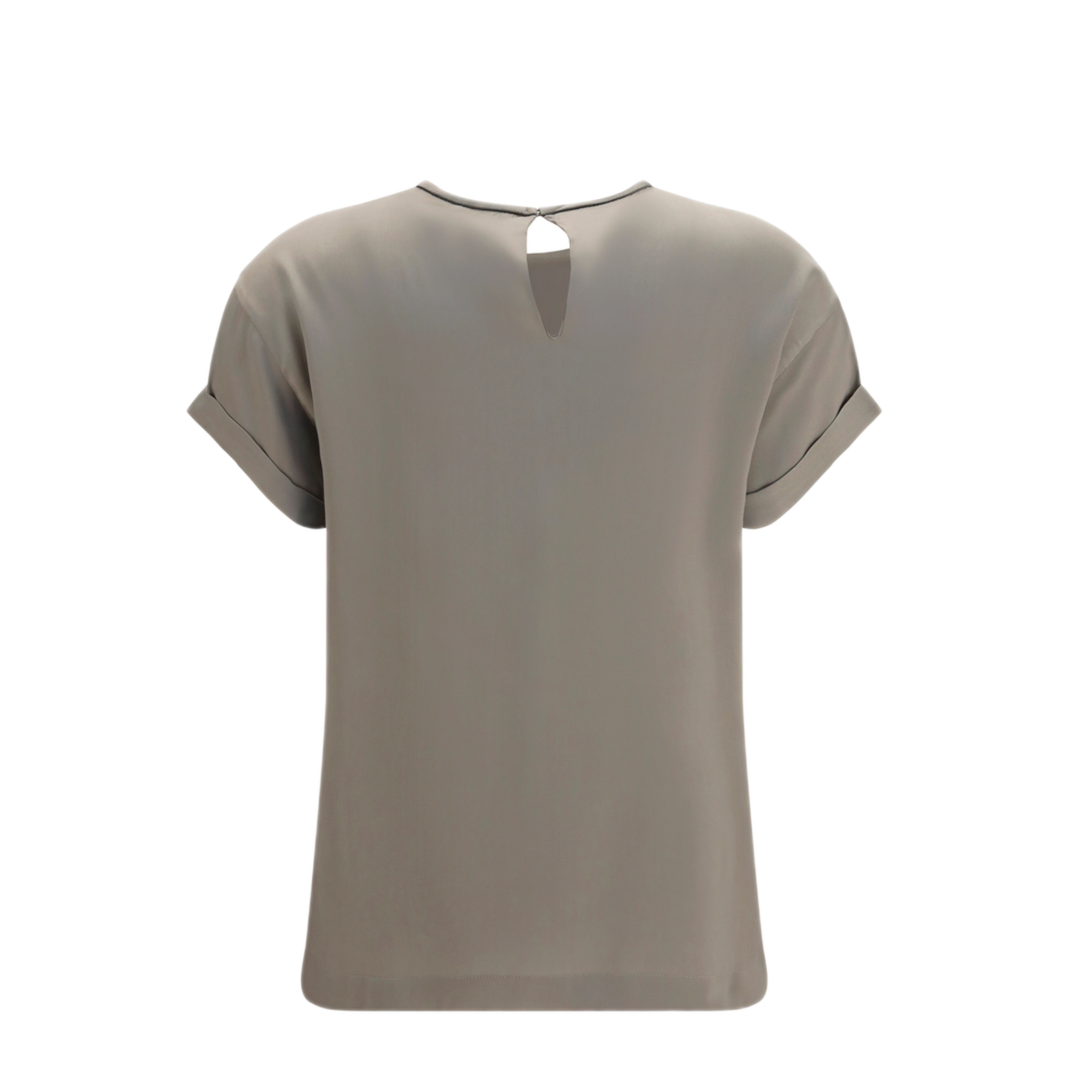 MAYFEYR - Brunello Cucinelli - Silk Blouse With Monili Chain - M0C59DE310C9125