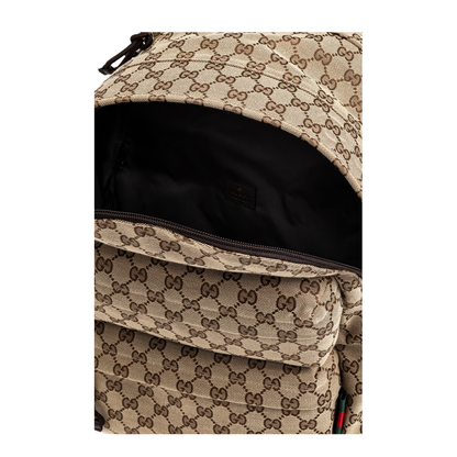 GG Canvas Medium Backpack - Beige
