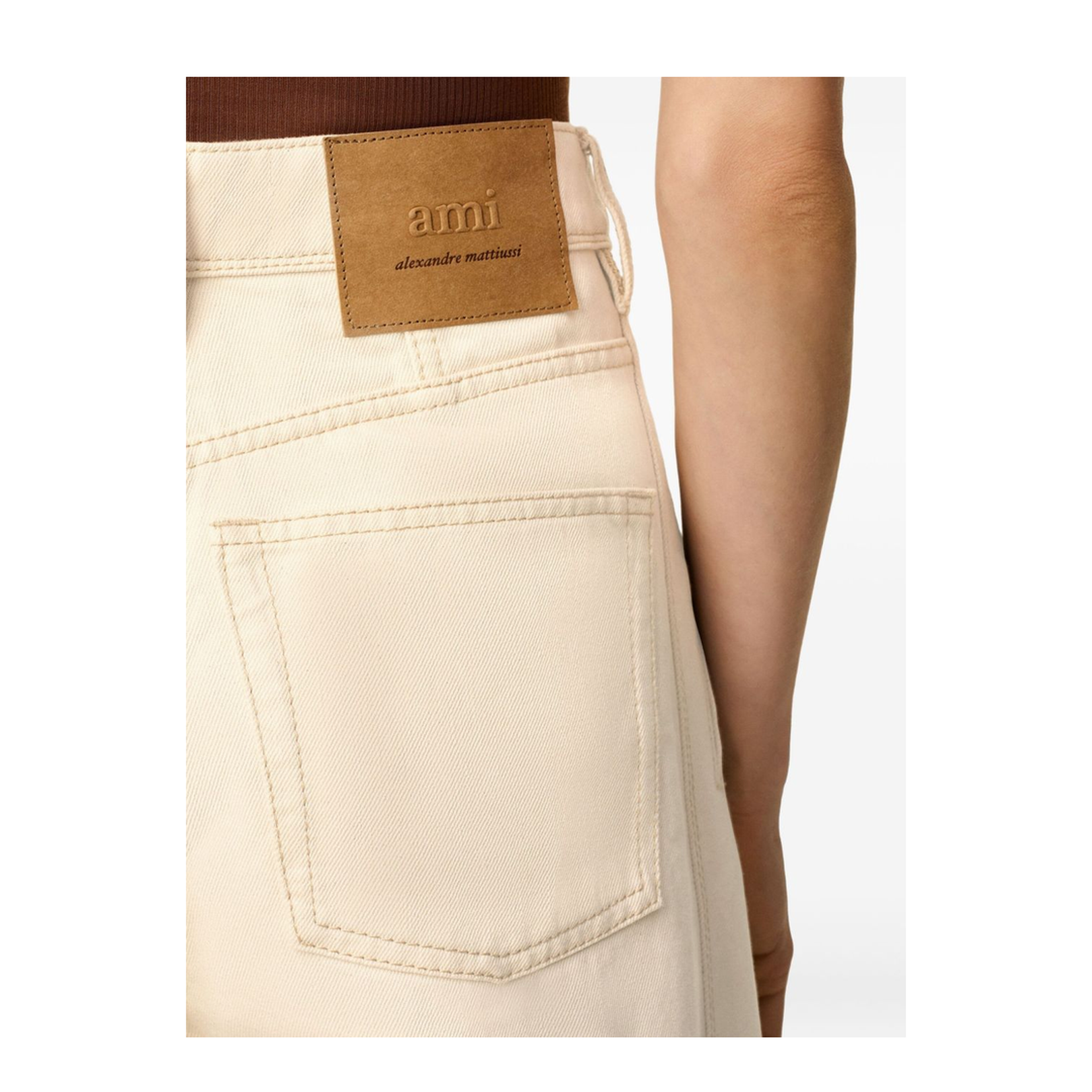 White Cotton Super Wide Fit Jeans