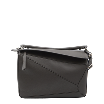 Large Puzzle Bag in Supple Grained Calfskin Brown