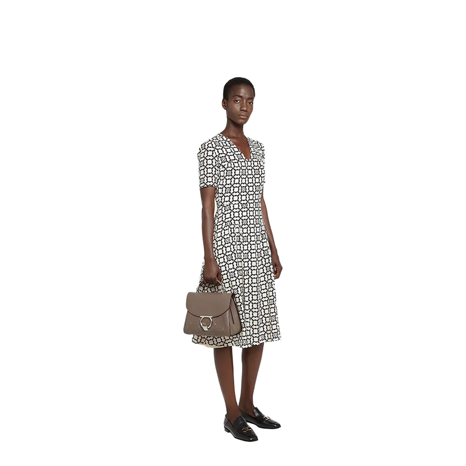 Margot Gancini Embossed Shoulder Bag