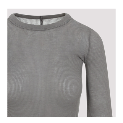 MAYFEYR - Rick Owens - Cropped Rib Ls T-Shirt - RP01F6209RC