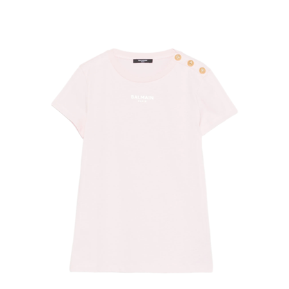 MAYFEYR - Balmain - T Shirt With Buttons - BY8A01Z367251EOR