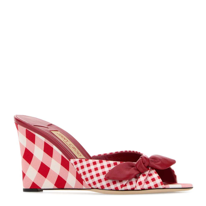 MAYFEYR - Jimmy Choo - Livi 85 Wedges - LIVIWEDGE85DRQRUBYREDMIX