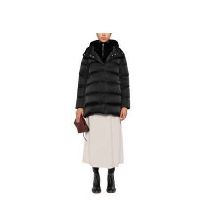 MAYFEYR - Herno - A-Shape Down Jacket In Satin And Alternative Fur - PI001934D12170Z
