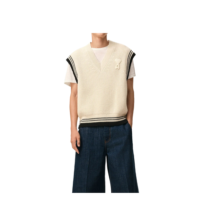 Sand Wool Blend Vest