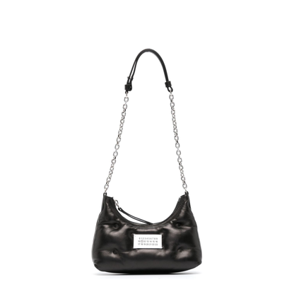Glam Slam Micro Nappa Leather Hobo Bag - Noir
