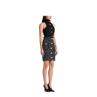 Women's Skirt Grid Pattern