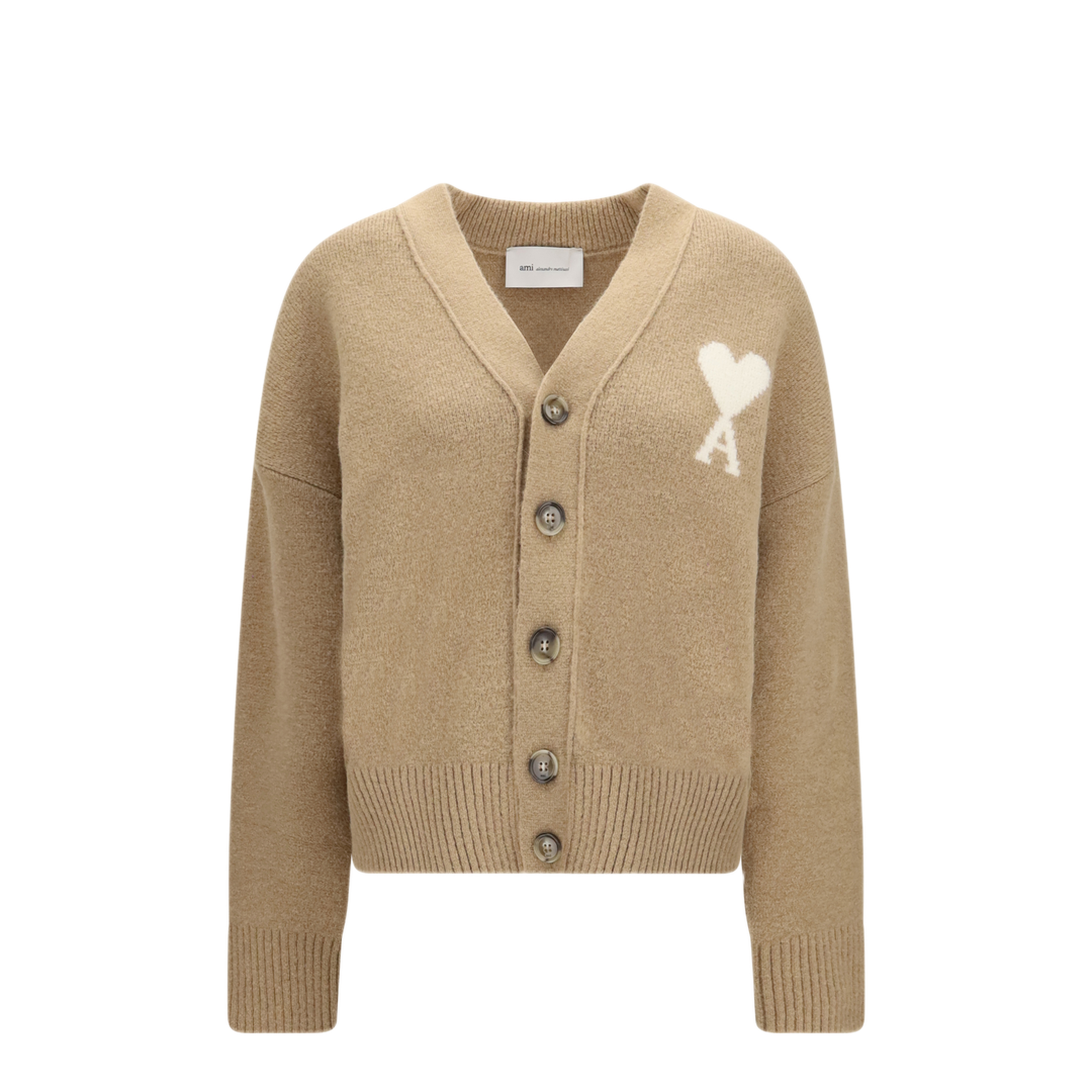 MAYFEYR - Ami Paris - Ami De Coeur Cardigan In Alpaca - UKC365KN0135A278