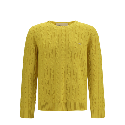 MAYFEYR - Valentino - Vlogo Cable-Knit Cashmere Sweater - 9V3KC38ZBLJ
