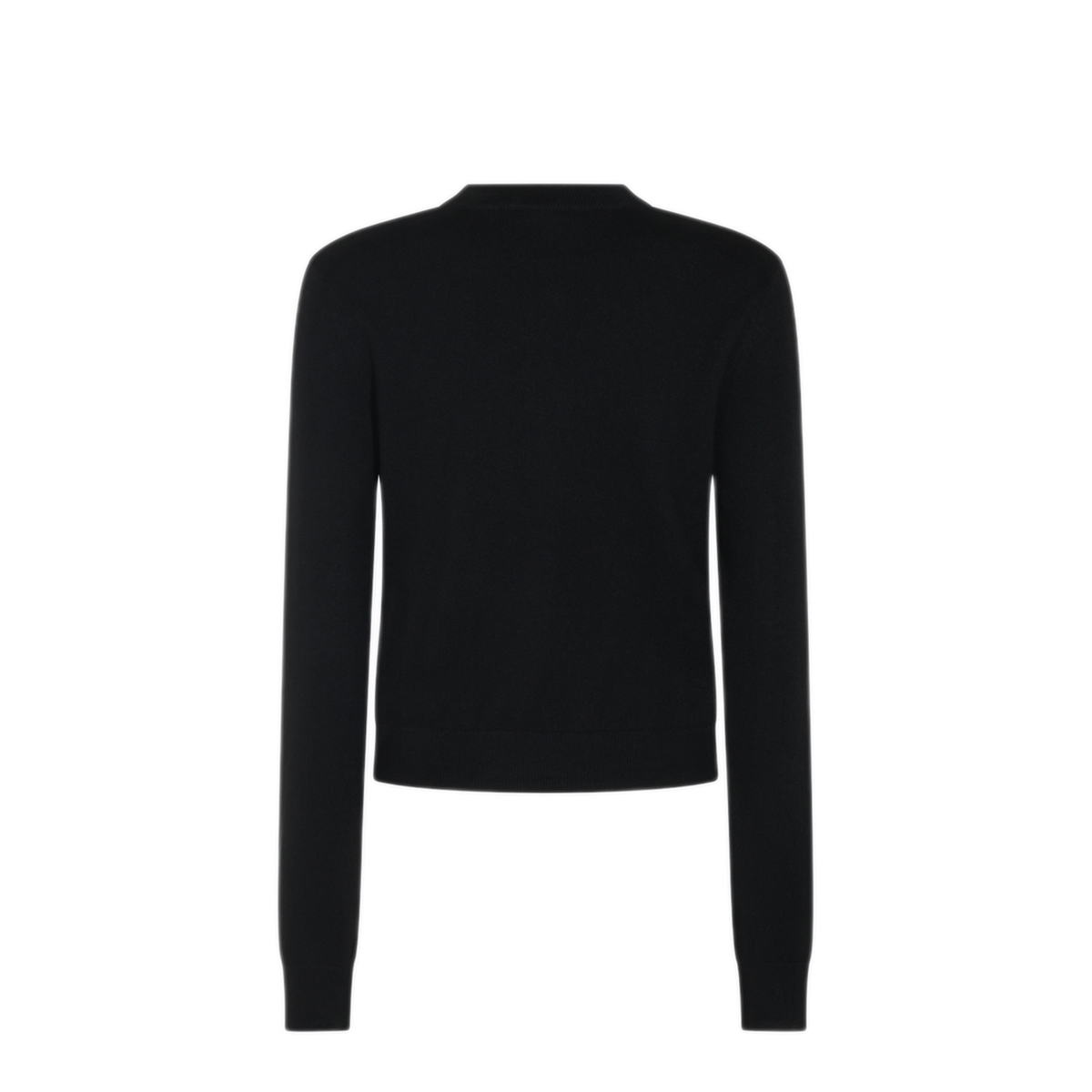 Black Cashmere Cropped Sweater