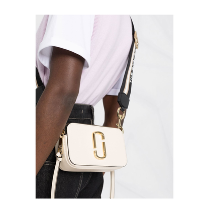 The Snapshot Mini Saffiano Leather Camera Bag - New Cloud White Multi