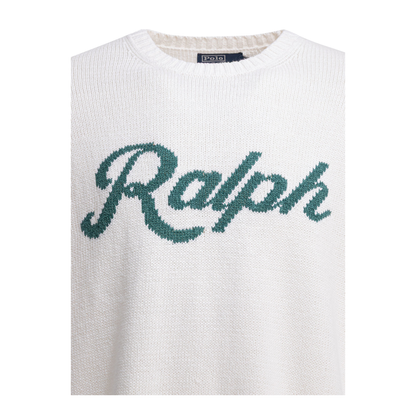 MAYFEYR - Polo Ralph Lauren - Crew Neck Sweater With Logo - 710A12989001DECKWASHWHITE