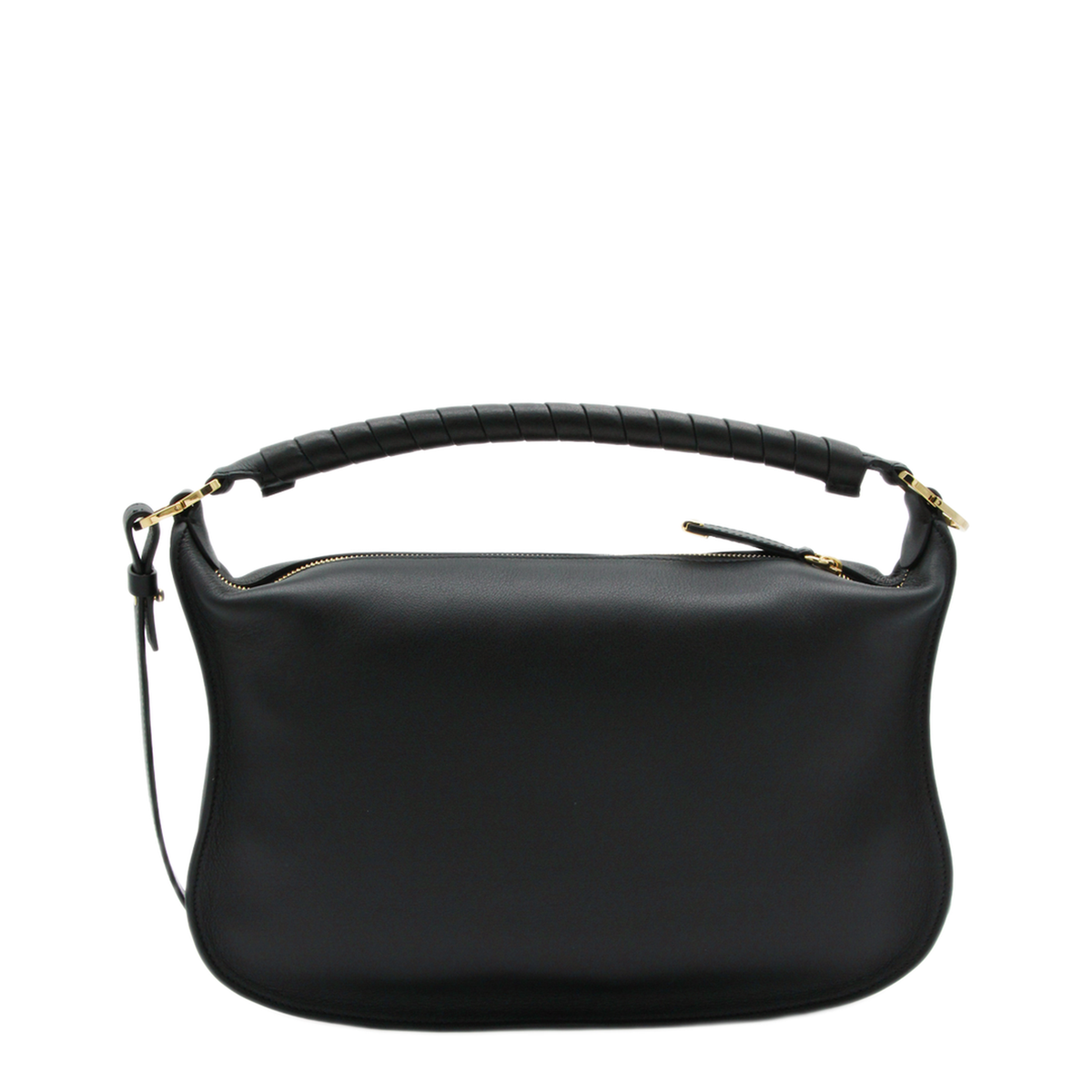 Marcie Small Calfskin Shoulder Bag - Black