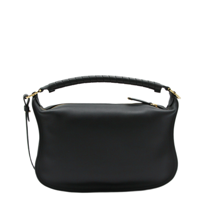 Marcie Small Calfskin Shoulder Bag - Black