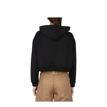 Cropped Sweatshirt with Logo
