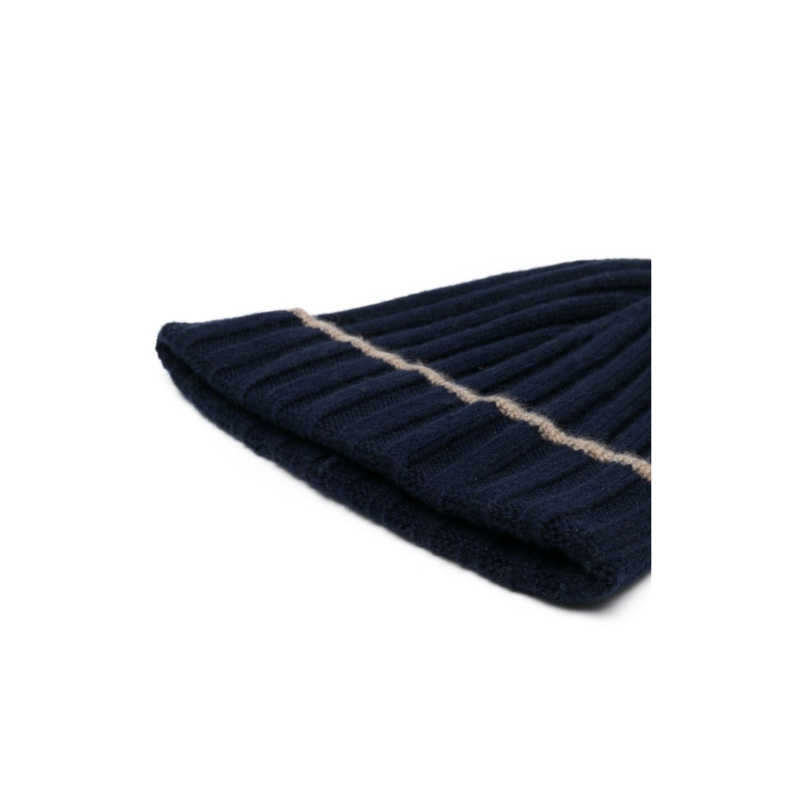 Rib Knit Cashmere Beanie