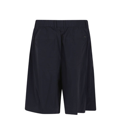 Stretch Nylon Elasticated-Back Bermuda Shorts