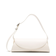 Cannolo Small Calfskin Shoulder Bags - Eggshell