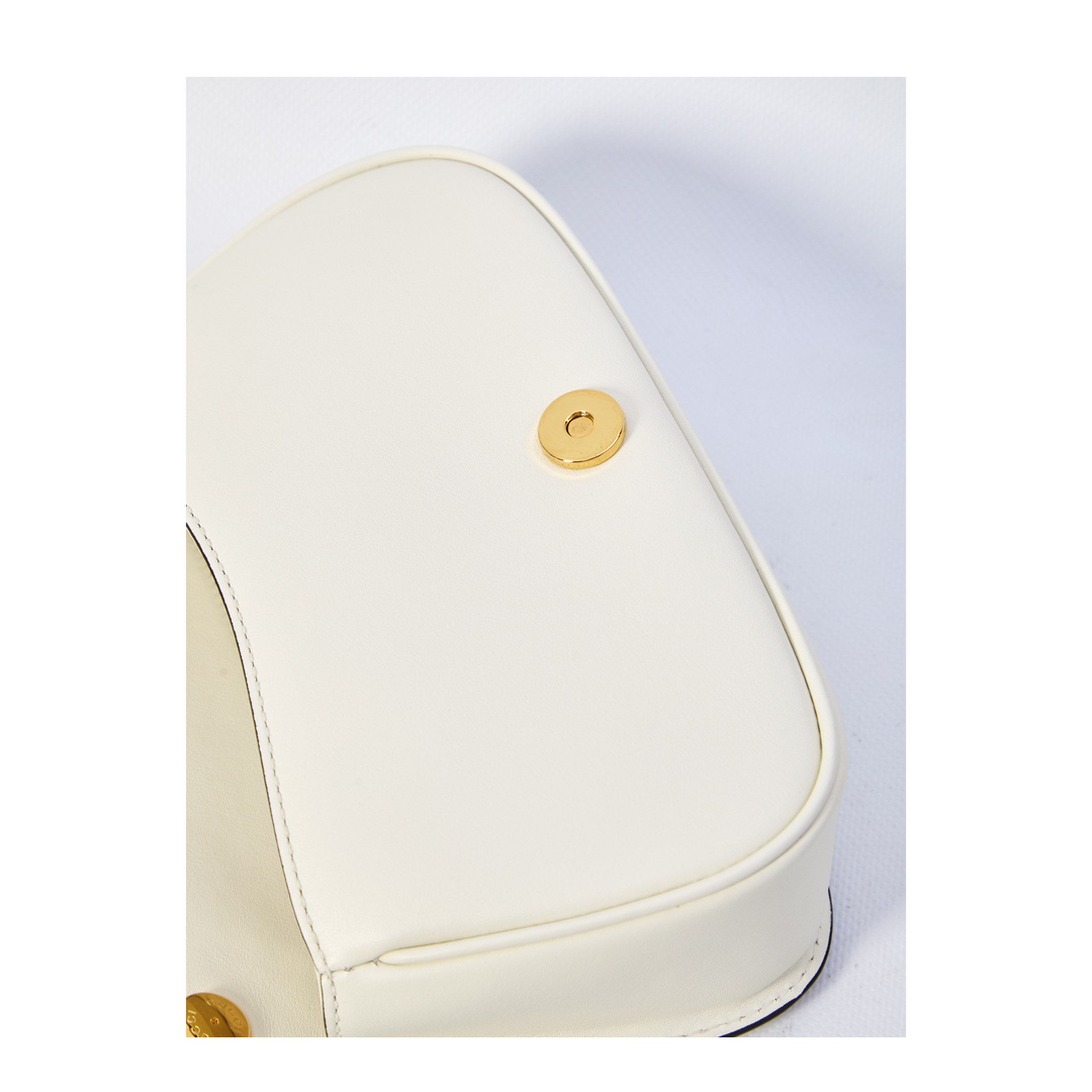 Blondie Leather Top Handle Bag - Cream