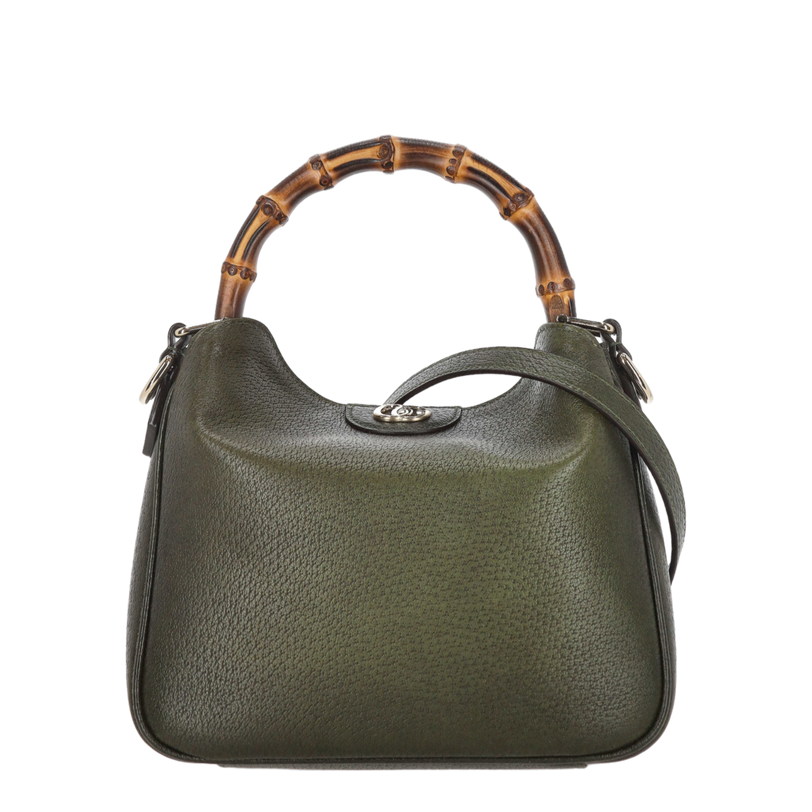Diana Small Shoulder Bag in Gradient Green Leather