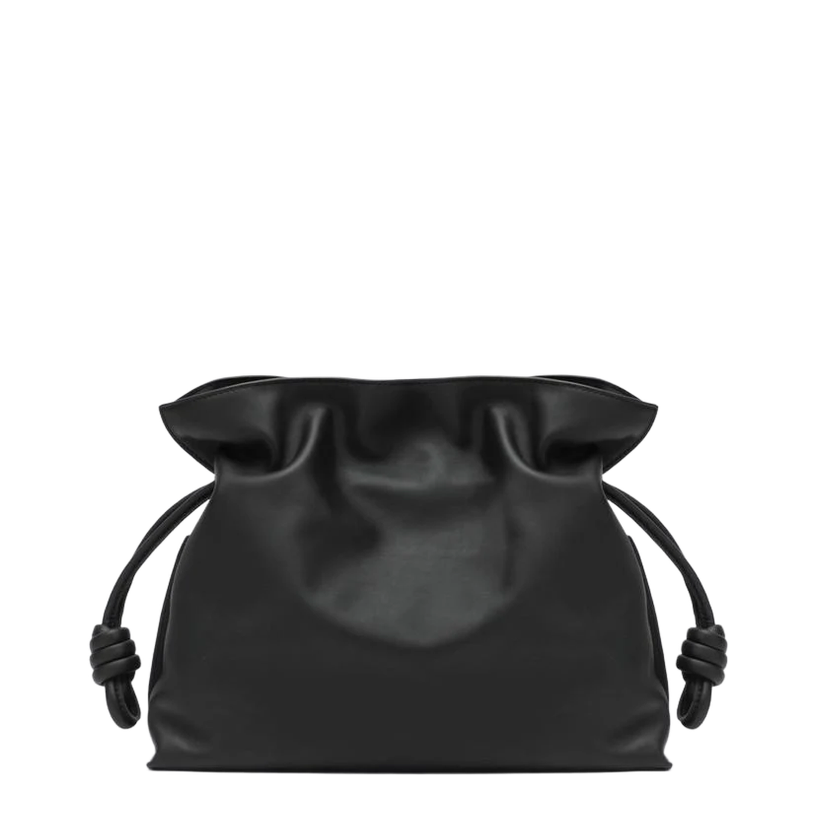 Medium Flamenco Clutch Bag Black/Burgundy