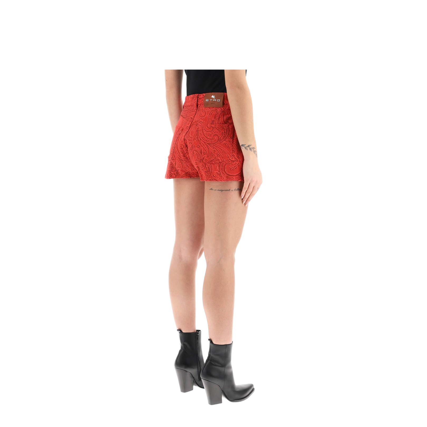 Paisley Print Shorts