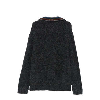 Zip-Up Turtleneck Sweater