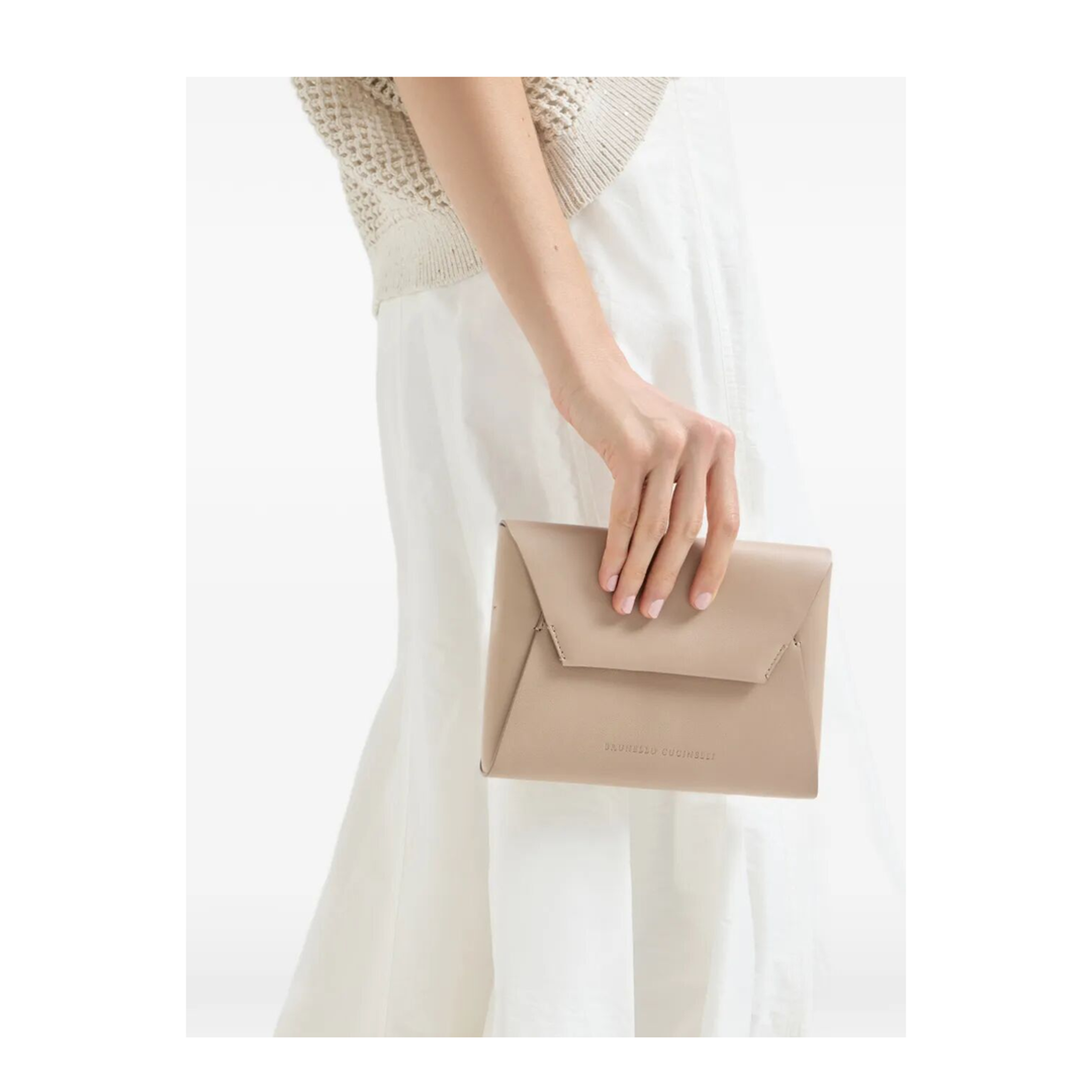 Pochette Duo in Vitello with Precious Chain