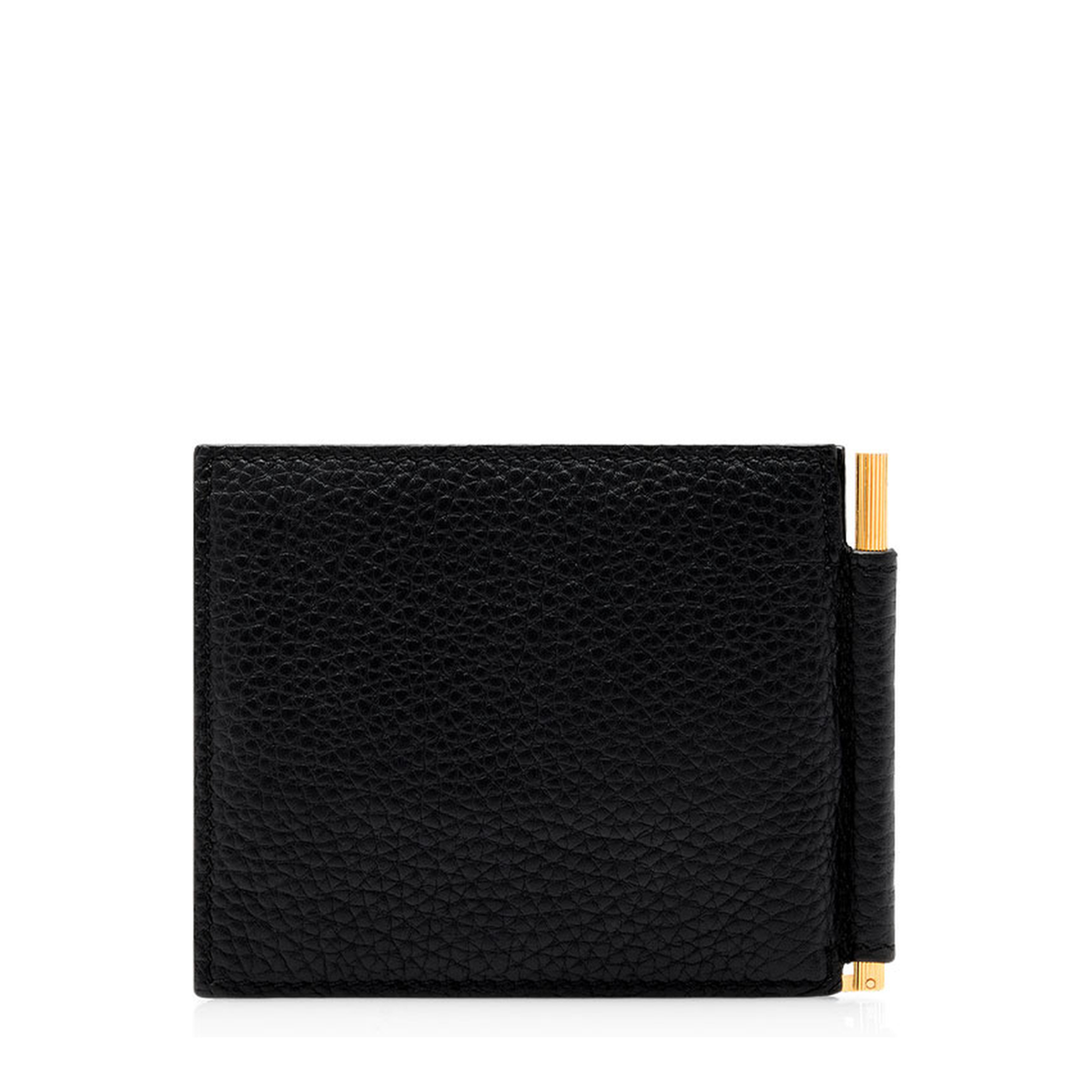 T Line Calf Leather Money Clip Wallet