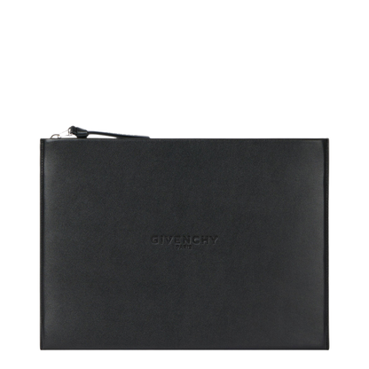 Antigona Stamped Large Clutch Bag - Black