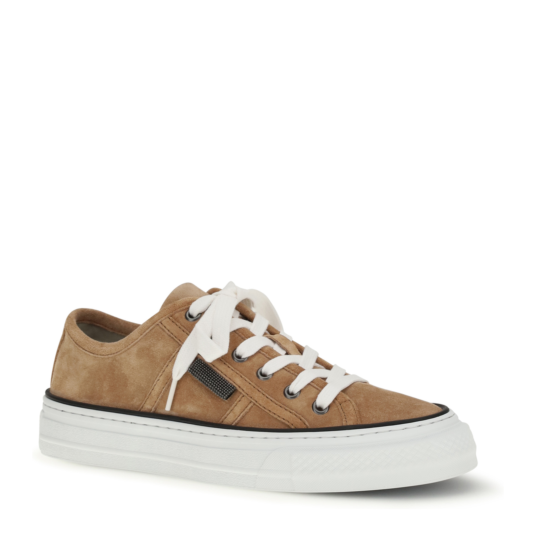 MAYFEYR - Brunello Cucinelli - Shiny Tab Suede Sneakers - MZSFG3221C9395
