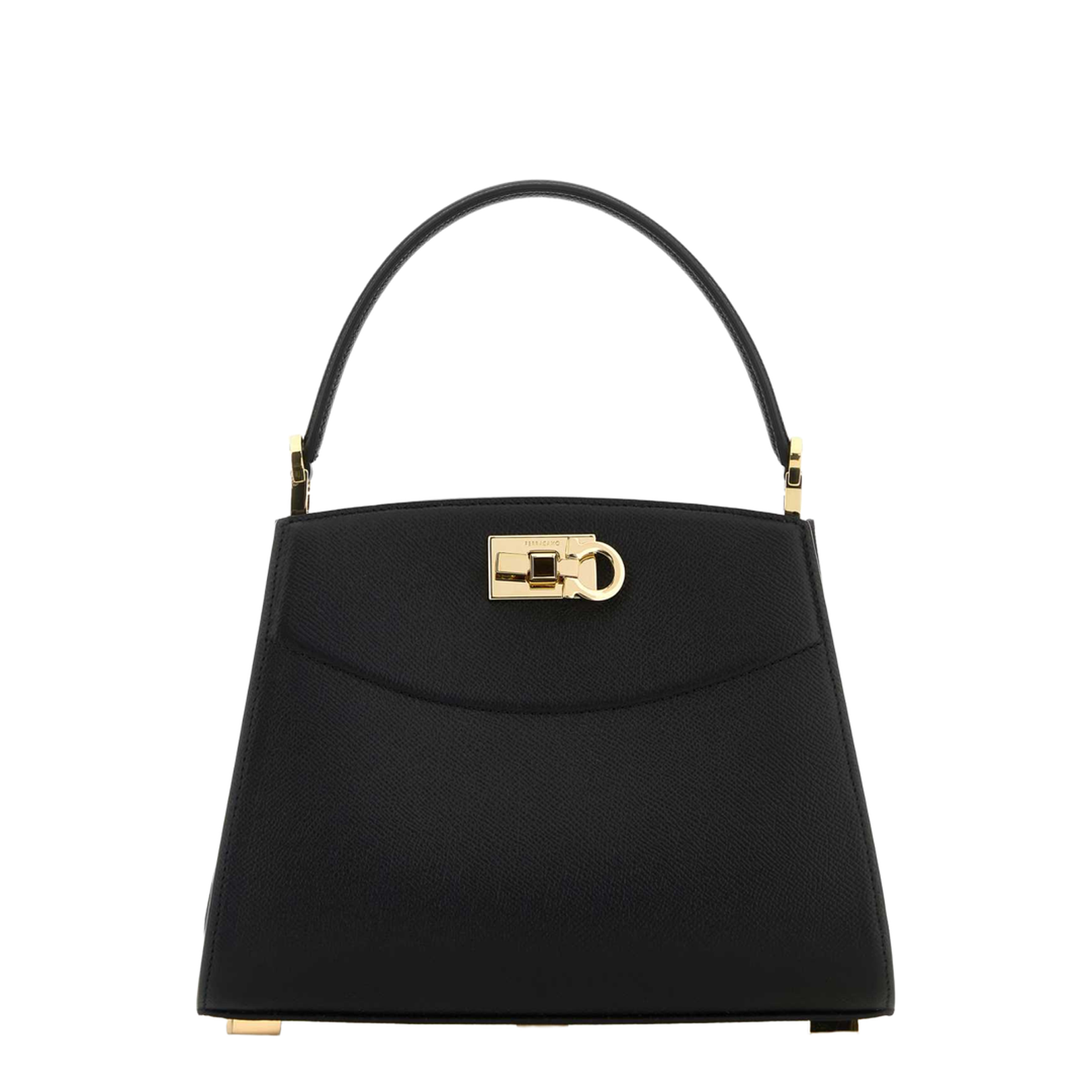 Black Leather Small Studio Box Handbag
