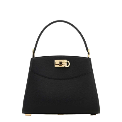 Black Leather Small Studio Box Handbag