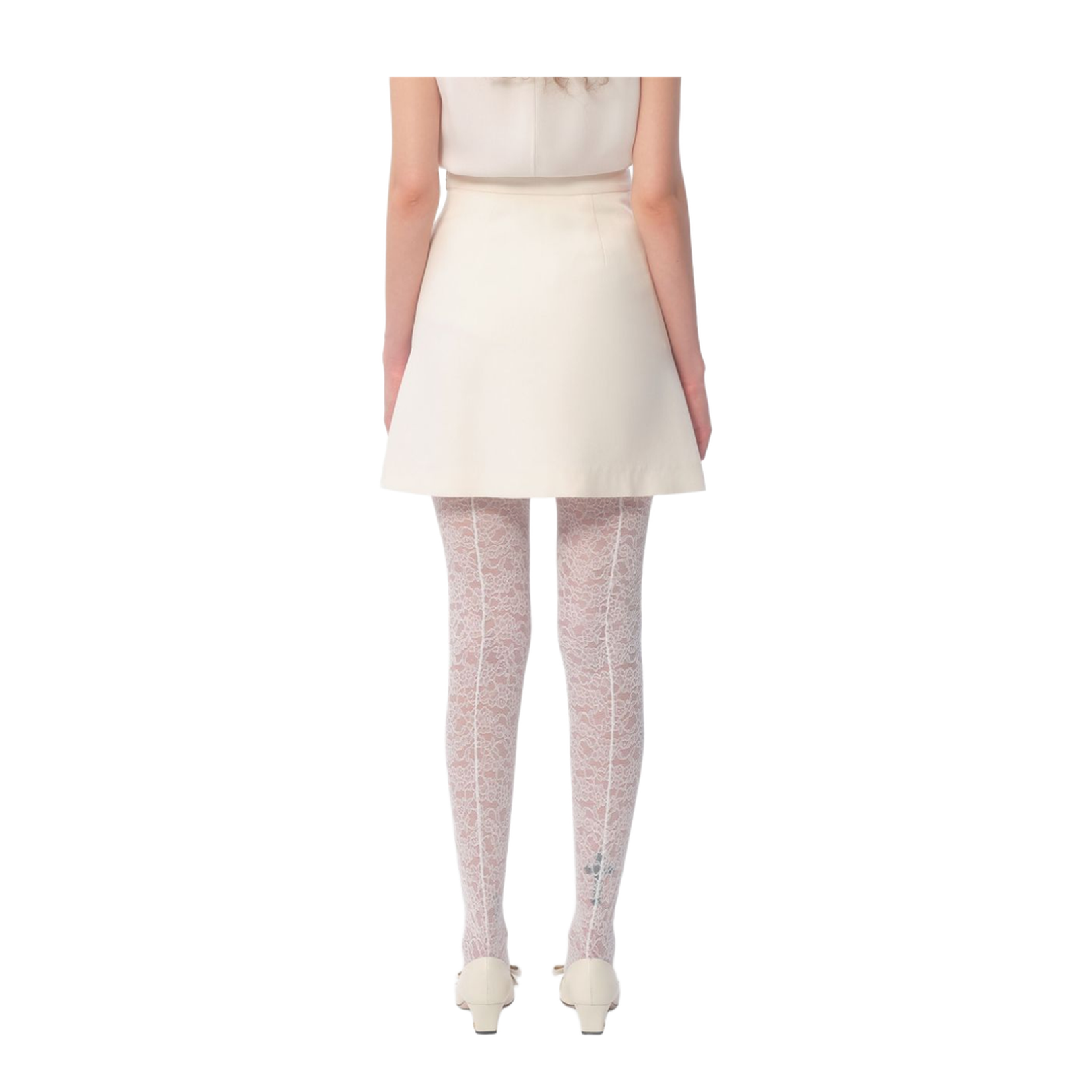 Ivory A-Line Skirt
