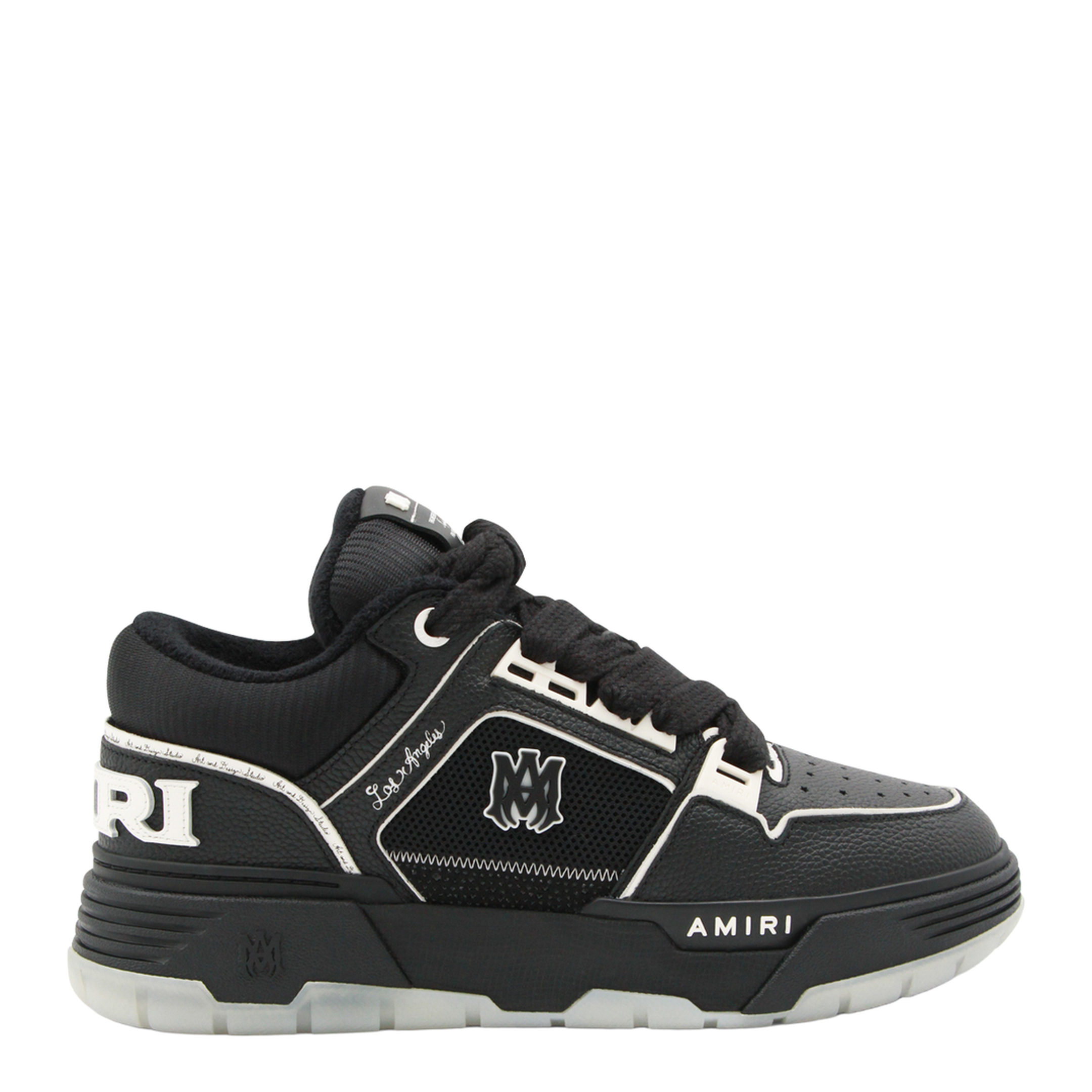 Leather Mesh Sneakers