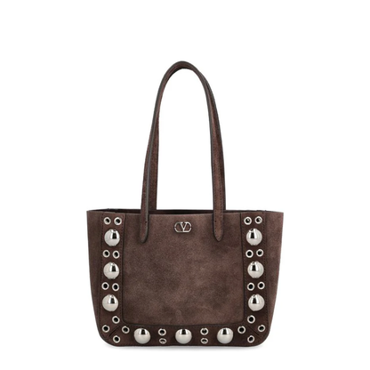 Nellcôte Mini Shopping Bags Suede Dark Brown