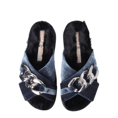 MAYFEYR - N°21 - Sandals With Oversized Chain - 21ISP02070207V001