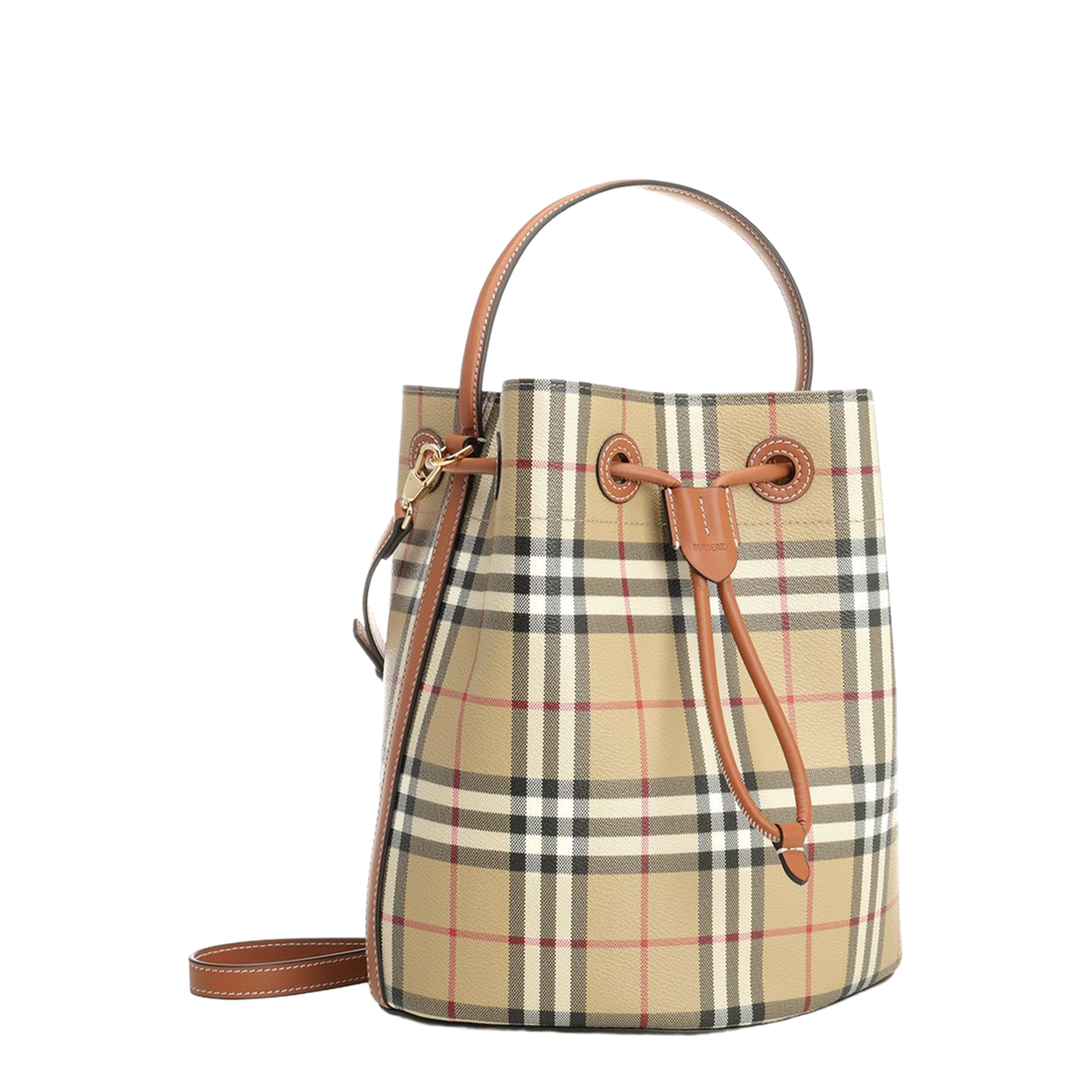 Printed Canvas Bucket Bag