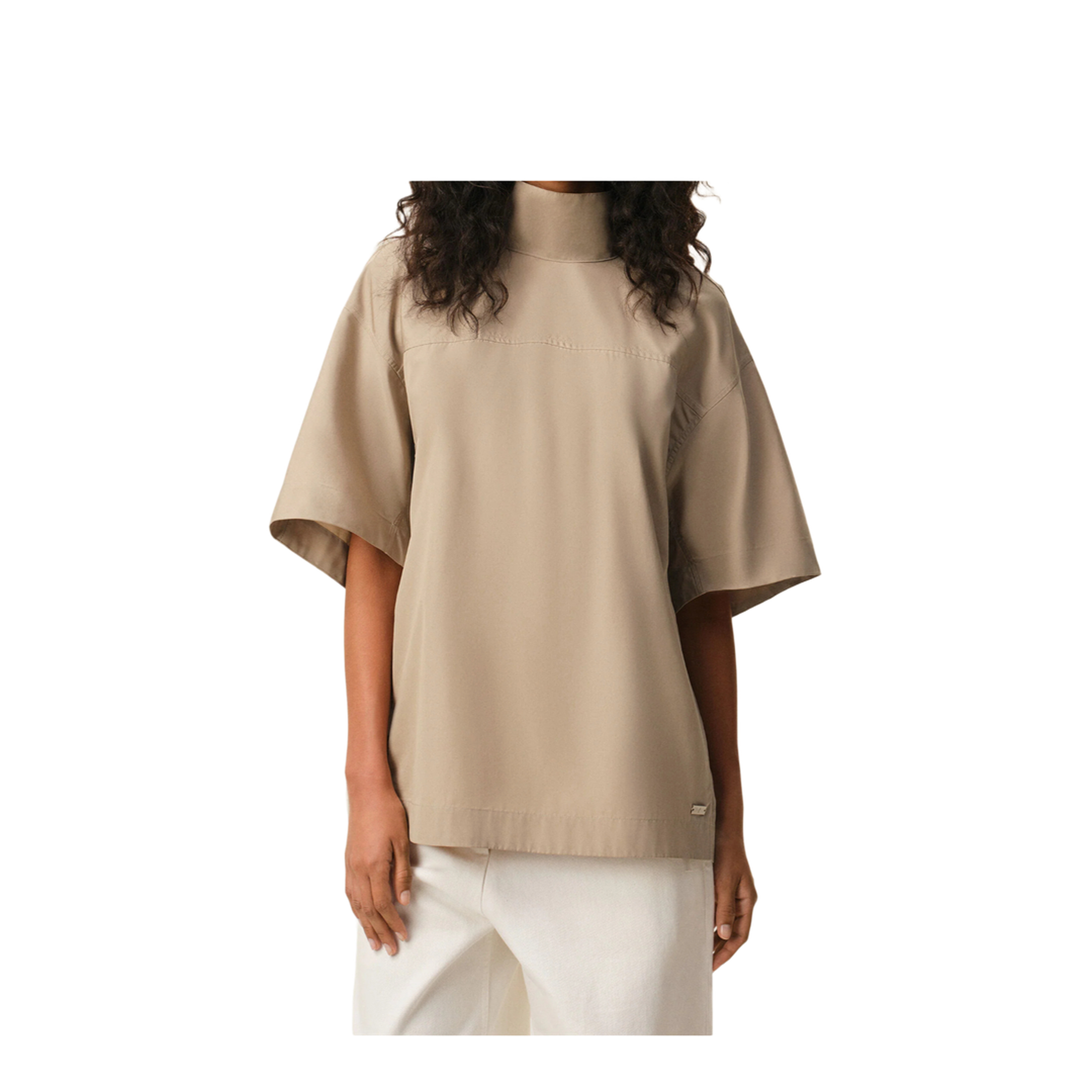 MAYFEYR - Ami Paris - Cotton Top With Raised Collar - FTP835CO0063A036
