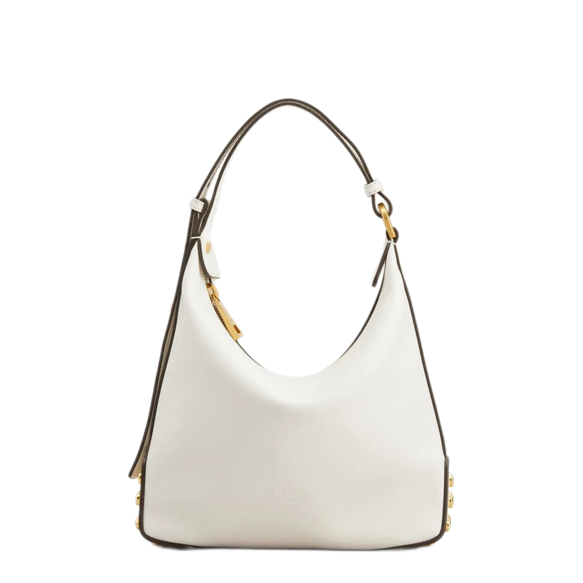 Mini Calf Leather Shoulder Bag - White