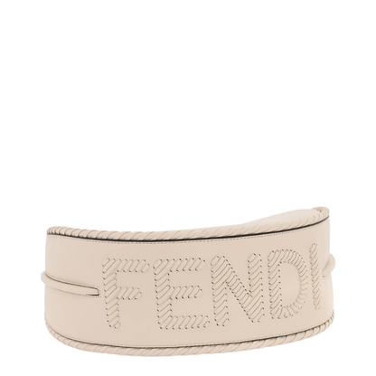 Fendigraphy Small Leather Top Handle Bags - Beige