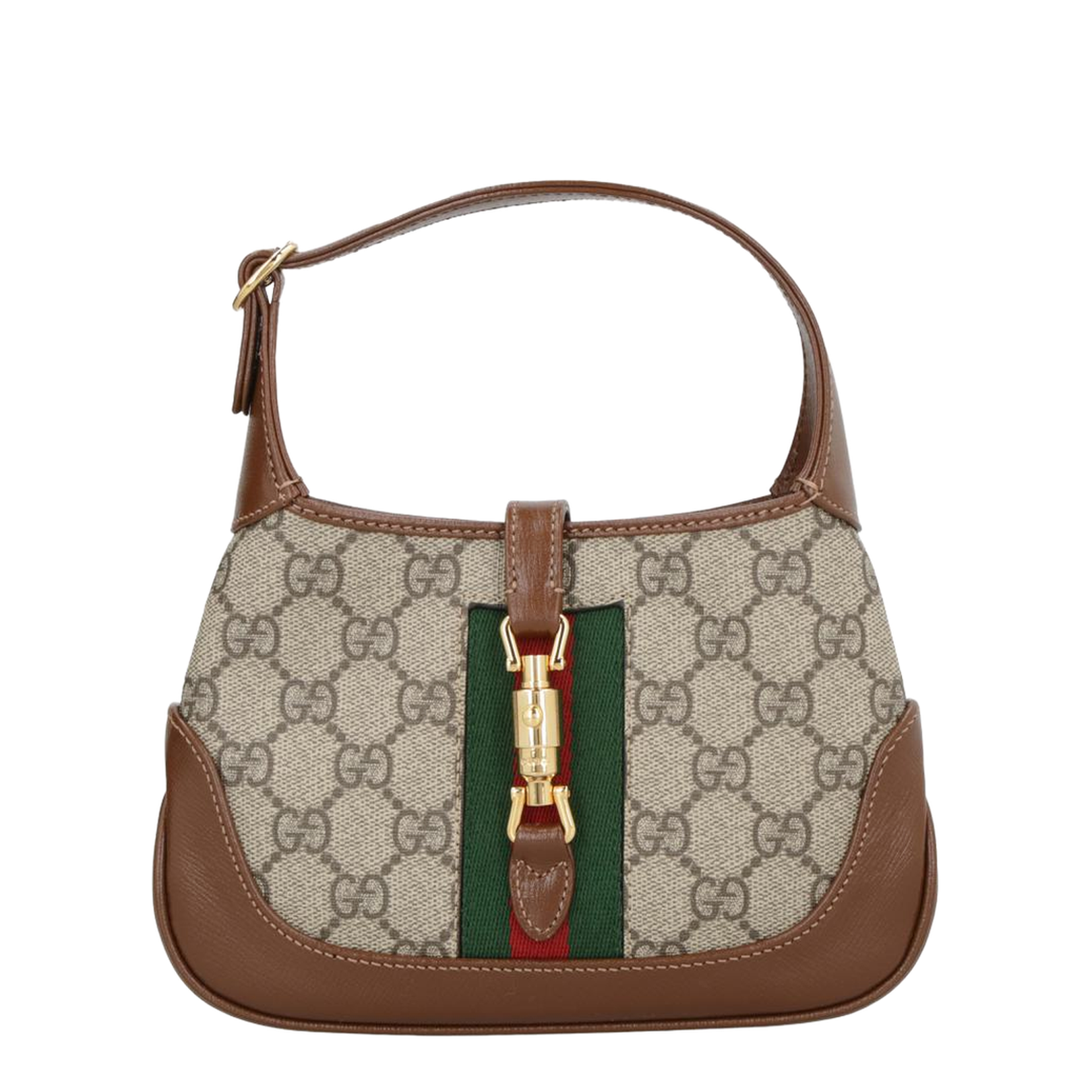 Ophidia Mini Leather Shoulder Bag - Brown