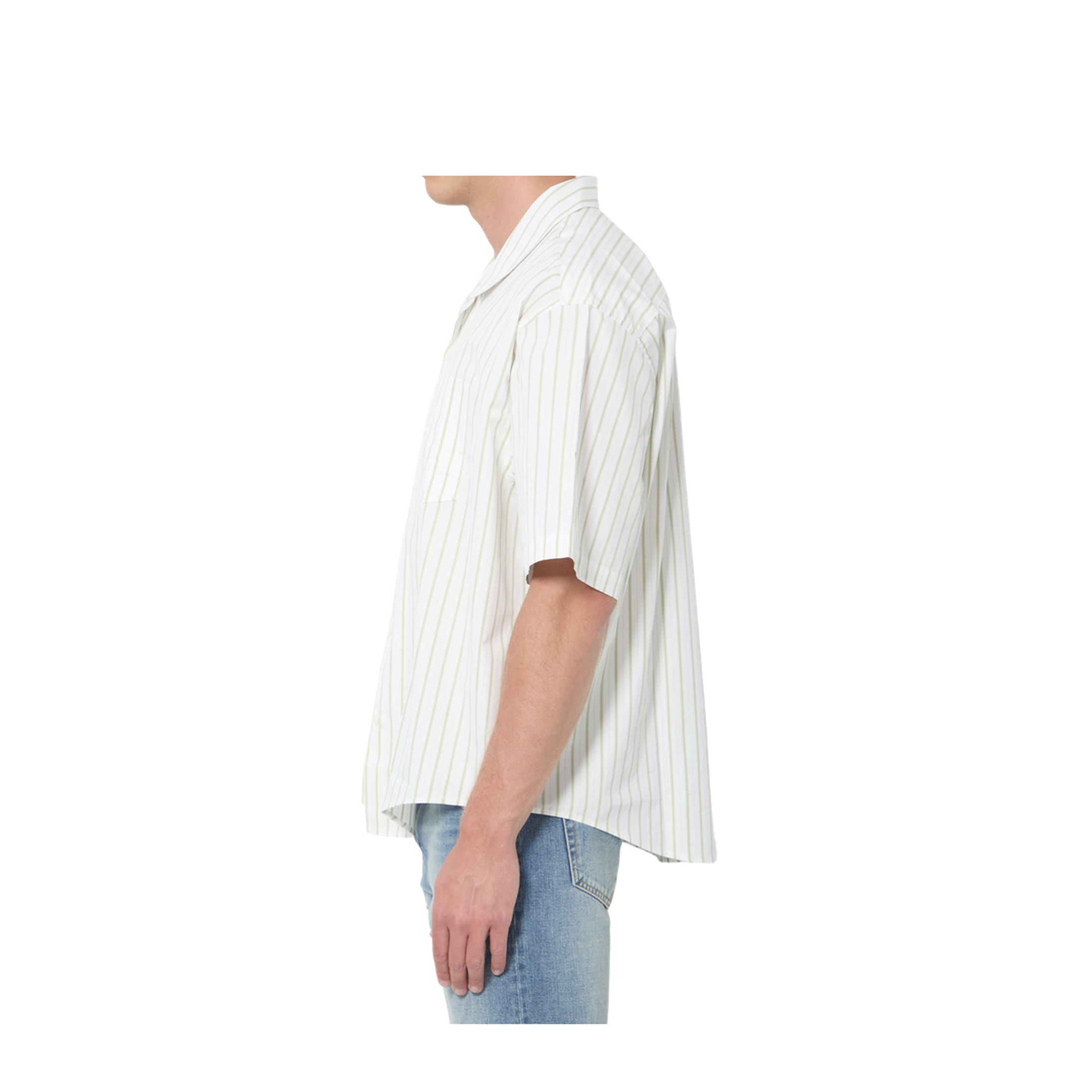 MAYFEYR - Ami Paris - Striped Boxy Shirt - HSH833C00220A075