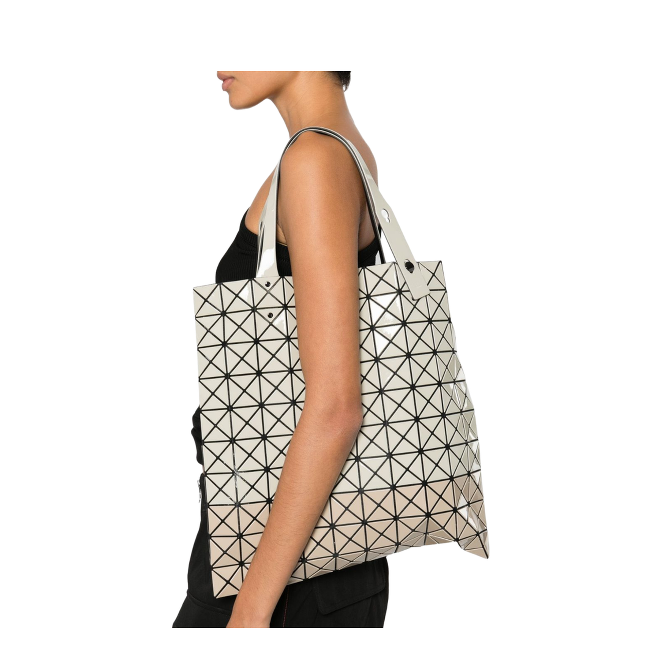 Prism BiColor Shopping Bag White